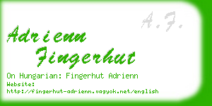 adrienn fingerhut business card